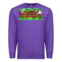 Purple custom name freak ghosts license plate Premium Sweatshirt - BundleAndBundleShop