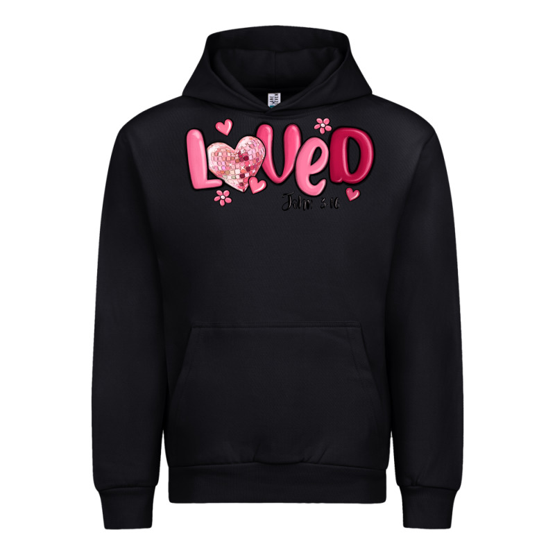 Valentine's Day Loved John 3 16 Urban Hoodie by MaliasSmallBusiness | Teevron