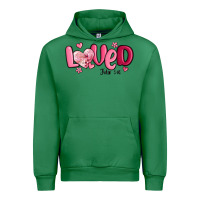 Emerald valentine's day loved john 3 16 Urban Hoodie - MaliasSmallBusiness