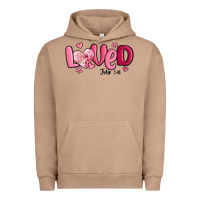 Pigment Burro valentine's day loved john 3 16 Urban Hoodie - MaliasSmallBusiness