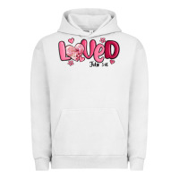 Pigment Lunar Rock valentine's day loved john 3 16 Urban Hoodie - MaliasSmallBusiness