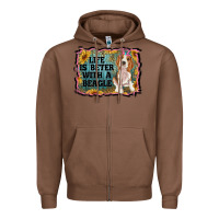 Chestnut life is better with a beagle Zipper Hoodie - RanaPortraitStore