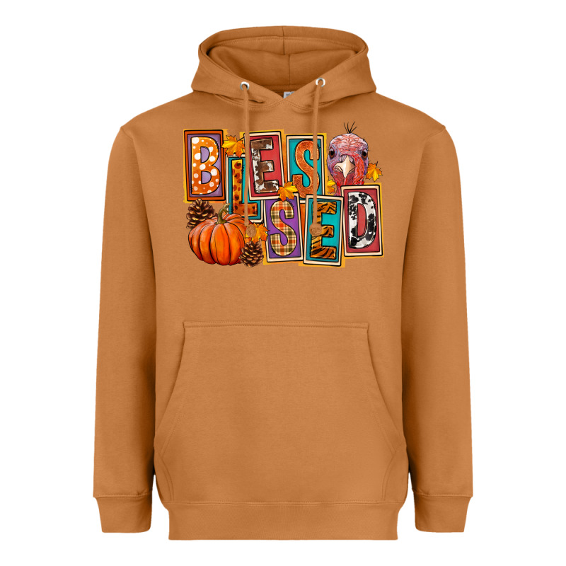 Blessed Thanksgiving Heavyweight Hoodie by FaDigitalArtStudio | Teevron