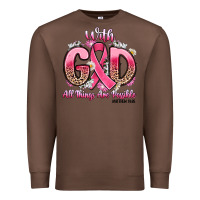 Chestnut breast cancer with god all things are possible Premium Sweatshirt - Artiststas