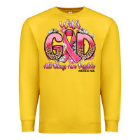 Lemon breast cancer with god all things are possible Premium Sweatshirt - Artiststas