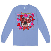 Colony Blue Valentine's day  english bulldog Long Sleeve Tee - RanaPortraitStore