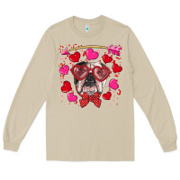Mushroom Valentine's day  english bulldog Long Sleeve Tee - RanaPortraitStore