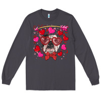 Smoke Valentine's day  english bulldog Long Sleeve Tee - RanaPortraitStore