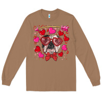 Toasted Coconut Valentine's day  english bulldog Long Sleeve Tee - RanaPortraitStore
