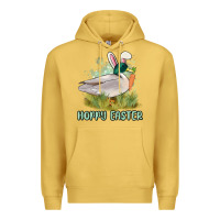 Antique Gold hoppy easter duck hunting Premium Hoodie - MaliasSmallBusiness