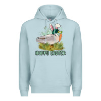 Blue Mist hoppy easter duck hunting Premium Hoodie - MaliasSmallBusiness