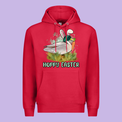 Hoppy Easter Duck Hunting Premium Hoodie Designed By Maliassmallbusiness