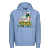 Colony Blue hoppy easter duck hunting Premium Hoodie - MaliasSmallBusiness