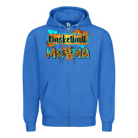 True Royal basketball mama with leopard Zipper Hoodie - Zillion Design Studio