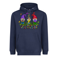 Navy autism Gnome Heavyweight Hoodie - CowhideDigitalArt