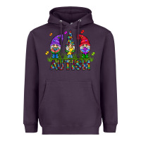 Plum autism Gnome Heavyweight Hoodie - CowhideDigitalArt