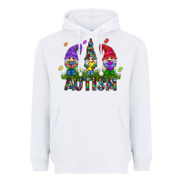 White autism Gnome Heavyweight Hoodie - CowhideDigitalArt
