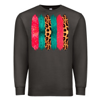 Smoke Colored Leopard and Wood Patterned Western Brush Strokes Premium Sweatshirt - Bettercallsaul