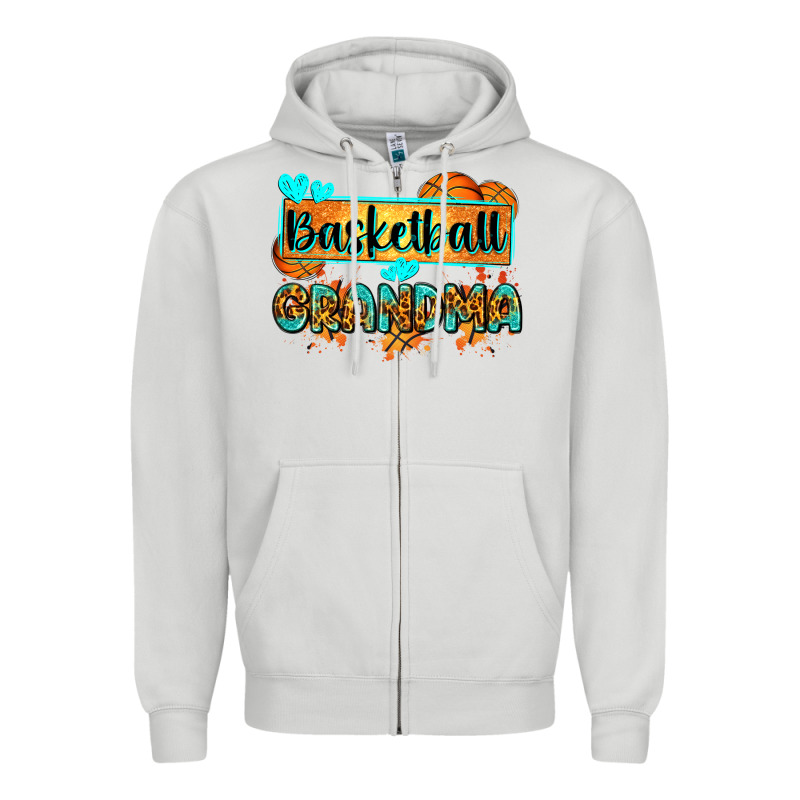 Basketball Grandma With Leopard Zipper Hoodie by Zillion Design Studio | Teevron