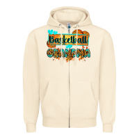 Sandshell basketball grandma with leopard Zipper Hoodie - Zillion Design Studio