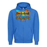 True Royal basketball grandma with leopard Zipper Hoodie - Zillion Design Studio