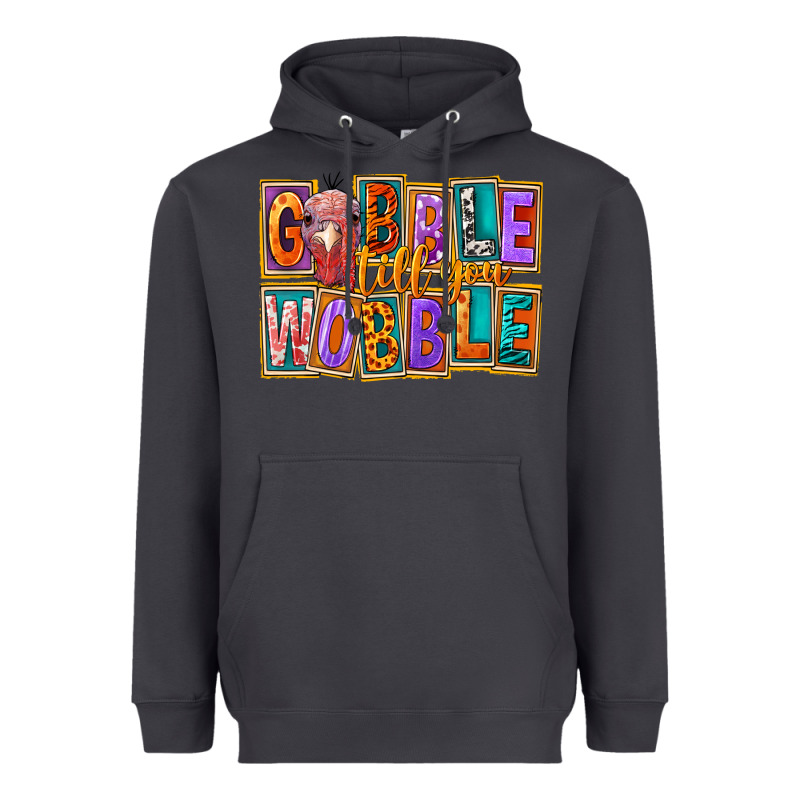 Gobble Till You Wobble Heavyweight Hoodie by FaDigitalArtStudio | Teevron