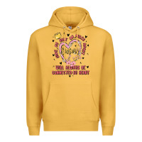 Mustard side by side or miles apart sisters will always be connected by heart Premium Hoodie - MaliasSmallBusiness