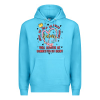 Ocean Blue side by side or miles apart sisters will always be connected by heart Premium Hoodie - MaliasSmallBusiness