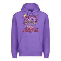 Purple side by side or miles apart sisters will always be connected by heart Premium Hoodie - MaliasSmallBusiness