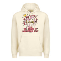 Sandshell side by side or miles apart sisters will always be connected by heart Premium Hoodie - MaliasSmallBusiness