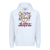 White side by side or miles apart sisters will always be connected by heart Premium Hoodie - MaliasSmallBusiness