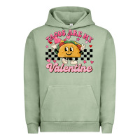 Pigment Oil Green tacos are my valentine Urban Hoodie - MaliasSmallBusiness