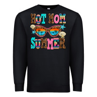 Black hot mom summer Premium Sweatshirt - AdoDesignShop