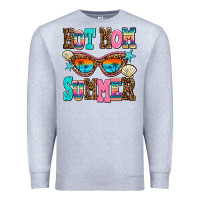 Heather Grey hot mom summer Premium Sweatshirt - AdoDesignShop