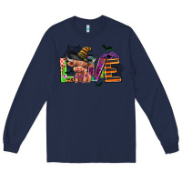 Navy love halloween heifer Long Sleeve Tee - AdoDesignShop