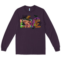 Plum love halloween heifer Long Sleeve Tee - AdoDesignShop