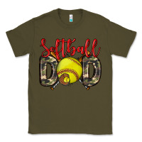 Army Green softball dad Classic Tee - Zillion Design Studio