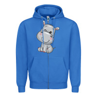 True Royal hippo Zipper Hoodie - texasbilliewilder