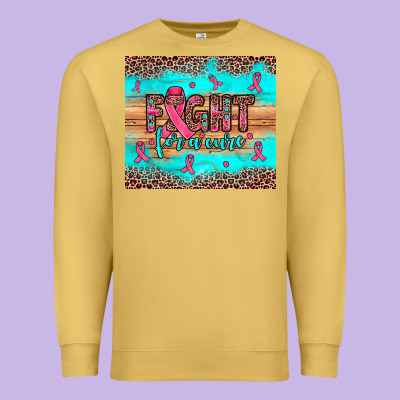 Fight For A Cure Premium Sweatshirt Designed By Jahusdesignshop