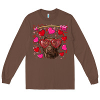 Chestnut Valentine's day  labrador retriever Long Sleeve Tee - RanaPortraitStore