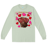 Matcha Valentine's day  labrador retriever Long Sleeve Tee - RanaPortraitStore