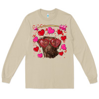 Mushroom Valentine's day  labrador retriever Long Sleeve Tee - RanaPortraitStore