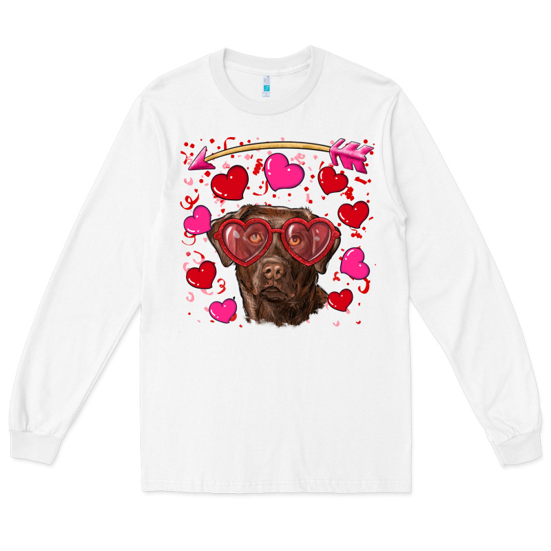 Valentine's Day  Labrador Retriever Long Sleeve Tee by RanaPortraitStore | Teevron