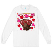 White Valentine's day  labrador retriever Long Sleeve Tee - RanaPortraitStore