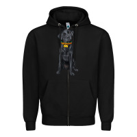 Black labrador retriever with overflow Zipper Hoodie - texasbilliewilder