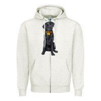 Oatmeal Heather labrador retriever with overflow Zipper Hoodie - texasbilliewilder