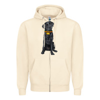 Sandshell labrador retriever with overflow Zipper Hoodie - texasbilliewilder