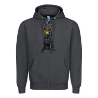 Smoke labrador retriever with overflow Zipper Hoodie - texasbilliewilder