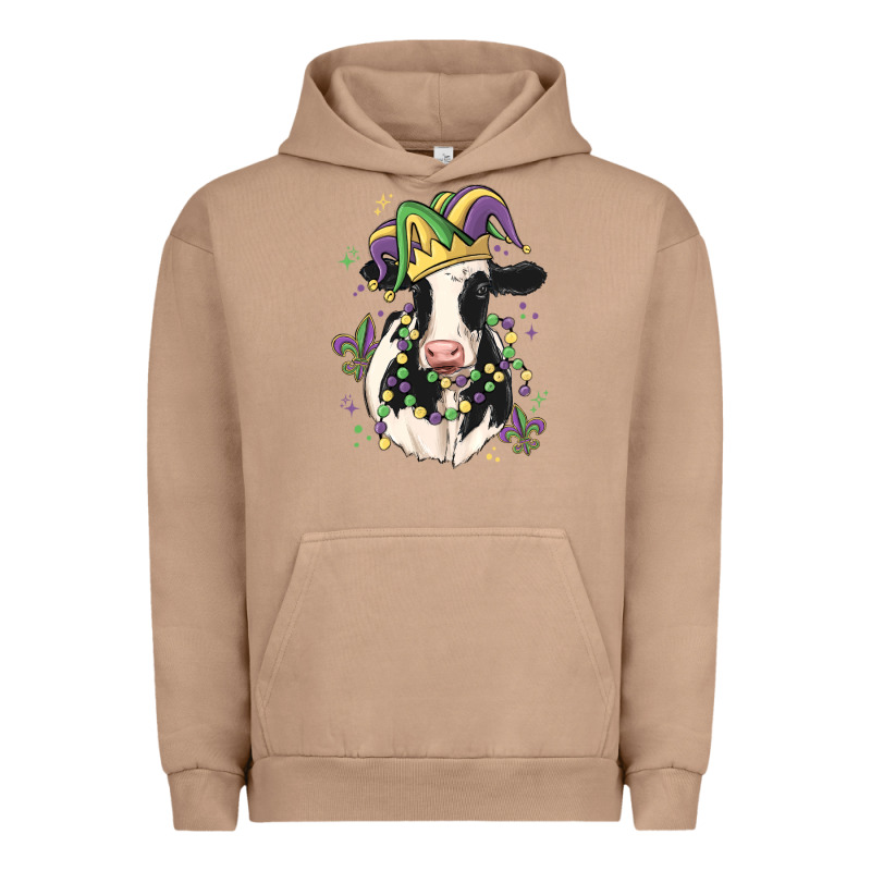 Mardi Gras Cow Urban Hoodie by MaliasSmallBusiness | Teevron