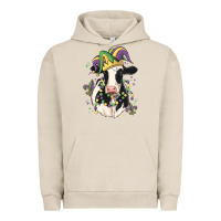 Pigment French Oak mardi gras cow Urban Hoodie - MaliasSmallBusiness